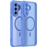 Custodia MagSafe per Samsung Galaxy A37 5G, Techsuit, HaloFrost II, Blu — 3