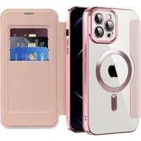 Custodia MagSafe per Apple iPhone 12 Pro, Techsuit, SmartMag Book, Rosa — 3