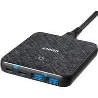 Caricabatterie Stazione Anker PowerPort Atom III, 65W, 3A, 2 x USB-A - 2 x USB-C, Nero A2046G12 — 3