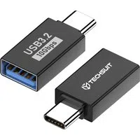 Adattatore OTG USB-C - USB-A Techsuit A14 AluCoreX, Nero — 3