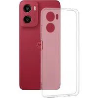 Custodia per Motorola Moto E15 / G05, Techsuit, Chiara, Trasparente — 3