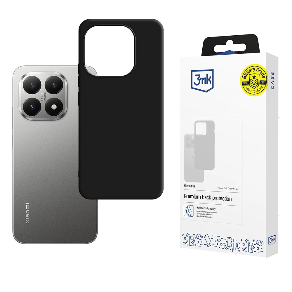 3MK Custodia per Xiaomi 15T, 3MK, Nera Opaca