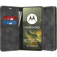 Custodia per Motorola Edge 70, Techsuit, Confy, Nera — 3