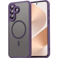 Custodia MagSafe per Samsung Galaxy A57 5G, Techsuit, HaloFrost II, Viola — 3