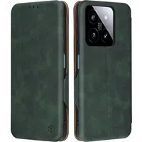 Custodia per Xiaomi 14, Techsuit, Safe Wallet Plus, Verde — 3