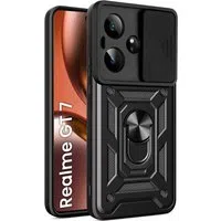 Custodia per Realme GT 7, Techsuit, CamShield, Nera — 3