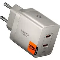 Caricatore da rete Spigen EE472EU Essential, 47W, 3A, 2 x USB-C, Grigio Titanio ACH10451 — 3