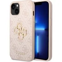 Custodia per Apple iPhone 14, Guess, 4G Metal Logo, Rosa — 3