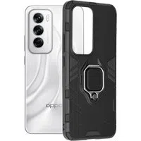 Custodia per Oppo Reno12, Techsuit, Shield, Nera — 3