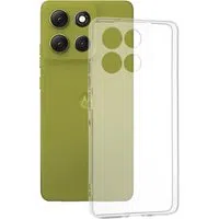 Custodia per Motorola Moto G86, Techsuit, Chiara, Trasparente — 3