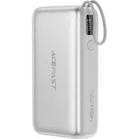 Batteria Esterna Acefast M34, 20000mAh, 45W, QC + PD, 1 x USB-A - 2 x USB-C, Argento — 3