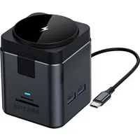 Hub USB-C con Ricarica Wireless QI BlitzWolf BW-TH17, 9in1, Nero — 3