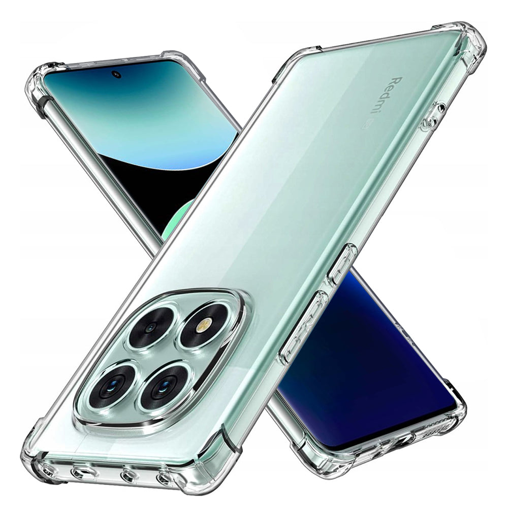 Custodia per Xiaomi Poco X7 / Note 14 Pro 5G, Techsuit, Shockproof Clear, Trasparente