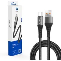 Cavo Dati e Ricarica USB-A - USB-C Lito LD08T, 18W, 1m, Nero — 3
