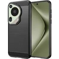 Custodia per Huawei Pura 70 Ultra, Techsuit, Carbonio, Nera — 3