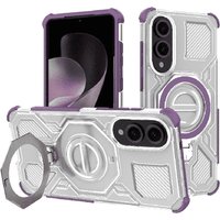 Techsuit Custodia per Samsung Galaxy S25 Edge S937, Techsuit, Carbon Shield Pro, Viola — 2