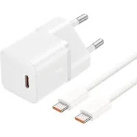Caricabatterie Rete con Cavo USB-C Baseus GaN5, 20W, 3A, 1 x USB-C, Bianco P10110900213-01 — 3