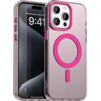 Custodia MagSafe per Apple iPhone 15 Pro, Techsuit, CandyCase, Rosa — 3