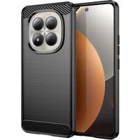 Custodia per Xiaomi Redmi Note 15 Pro 5G, Techsuit, Carbonio, Nera — 3