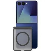 Custodia MagSafe per Samsung Galaxy Z Flip8 F776, Blueo, Skin Friendly Anti-Drop, Nero Satinato — 3