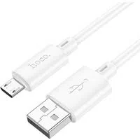 HOCO X88 Cavo dati e ricarica USB-A - microUSB, 18W, 1m, bianco — 3