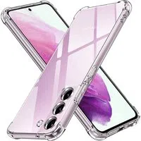 Custodia per Samsung Galaxy S21 FE 5G G990, Techsuit, Shockproof Clear, Trasparente — 3