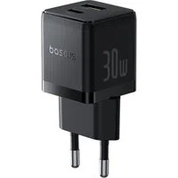 Caricabatterie Rete Baseus Palm, 30W, 3A, 1 x USB-A - 1 x USB-C, Nero P1011160A113-00 — 3