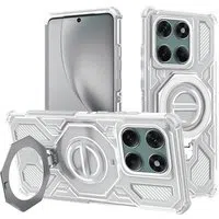 Custodia per Motorola Edge 60 Pro, Techsuit, Carbon Shield Pro, Bianca — 3