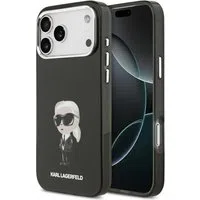 Custodia MagSafe per Apple iPhone 17 Pro Max, Karl Lagerfeld, IML Aquarelle Karl Ikonik, Nera — 3