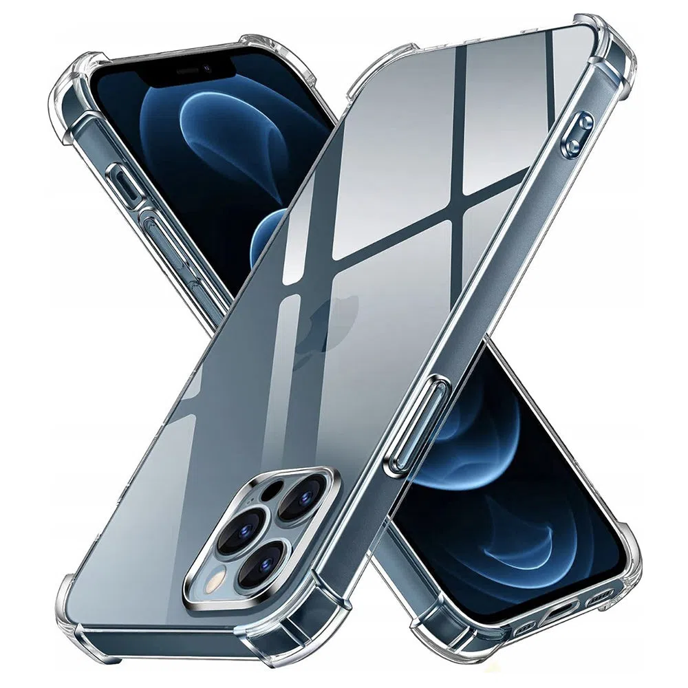 Custodia per Apple iPhone 12 Pro Max, Techsuit, Shockproof Clear, Trasparente — 2