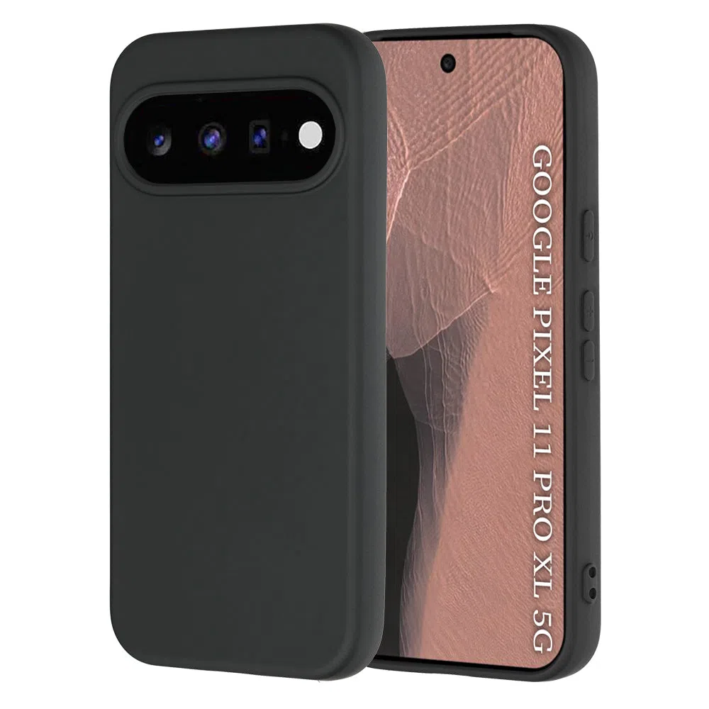 Custodia per Google Pixel 11 Pro XL, Techsuit, SoftFlex, Nera — 2