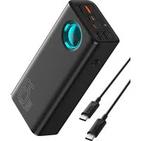 Batteria Esterna Baseus Amblight Digital Display, 26800mAh, 65W, QC + PD, 1 x USB-C - 4 x USB-A, Nera P10022402113-00 — 3