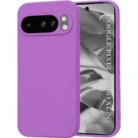 Custodia per Google Pixel 10 Pro XL, Techsuit, SoftFlex, Viola — 3