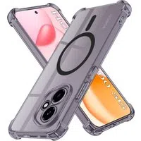 Custodia MagSafe per Honor 400, Techsuit, Shockproof Clear, Fumè — 3