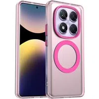 Custodia MagSafe per Xiaomi Poco X7 / Redmi Note 14 Pro 5G, Techsuit, CandyCase, Rosa — 3
