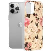Custodia per Apple iPhone 13 Pro Max, Techsuit, Marble, Beige — 3