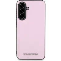 Custodia per Samsung Galaxy A56 A566, Karl Lagerfeld, Saffiano Metal Logo, Rosa — 3