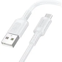 Cavo dati e ricarica USB-A - microUSB Borofone BX111 Feliz, 18W, 1m, bianco — 3