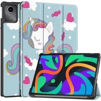 Custodia per Lenovo Tab M11, Techsuit, FoldPro Unicorn, Multicolore — 3