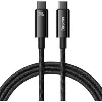 Cavo Dati e Ricarica USB-C - USB-C Baseus Tungsten Gold, 240W, 3m, Nero CAWJ040201 — 3