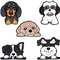 Sticker 3D OEM Dog per Custodia Telefono / Tablet, Set da 5 pezzi, Multicolore — 3