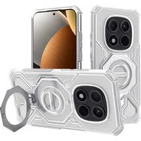 Custodia per Xiaomi Poco M8 Pro / Redmi Note 15 Pro+ 5G, Techsuit, Carbon Shield Pro, Bianca — 3