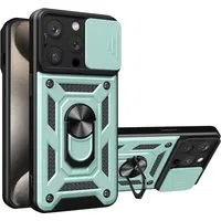 Custodia per Apple iPhone 15 Pro Max, Techsuit, CamShield, Verde — 3