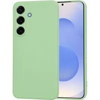 Custodia per Samsung Galaxy S25 S931, Techsuit, SoftFlex, Verde Chiaro — 3