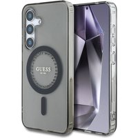 Custodia MagSafe per Samsung Galaxy S25 S931, Guess, IML Rhinestone, Nera