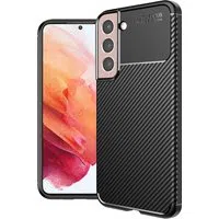 Custodia per Samsung Galaxy S21 5G G991, Techsuit, CarbonFiber, Nera — 3