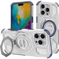 Custodia per Apple iPhone 16 Pro Max, Techsuit, Carbon Shield Pro, Blu — 3