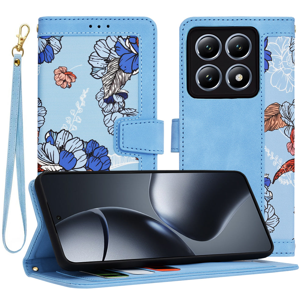 Techsuit Custodia per Xiaomi 14T Pro, Techsuit, FlipCraft, Blu