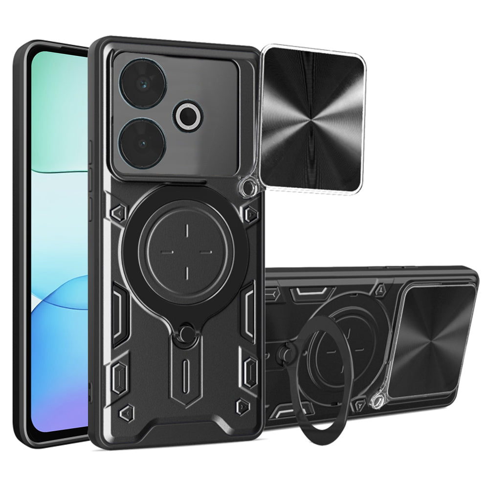Custodia per Xiaomi Poco M6 4G / Redmi 13, Techsuit, CamGuard Pro, Nera