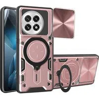 Custodia per OnePlus 13, Techsuit, CamGuard Pro, Rosa Dorato — 3